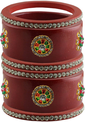 Vidhya Kangan Brass Bangle Set(Pack of 6)
