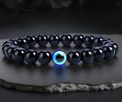 Ridhi Fashion Evil Eye, Black Obsidian Bracelet