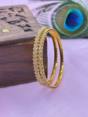AMRITIYA Brass, Alloy Brass Bangle Set(Pack of 2)