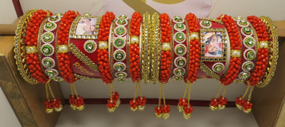 SP PHOTO CHURA Plastic Crystal Bangle Set(Pack of 2)