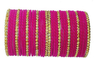 KANGANWORLD Glass Bangle Set(Pack of 32)