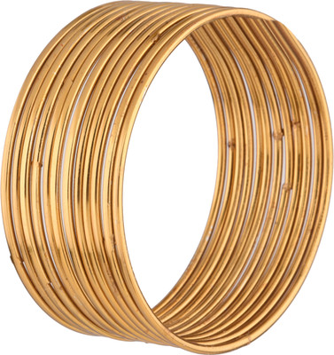 Efulgenz Alloy Gold-plated Bangle(Pack of 12)