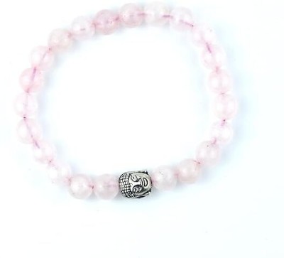 VIBESLE Stone, Rose Quartz Beads, Crystal Charm Bracelet