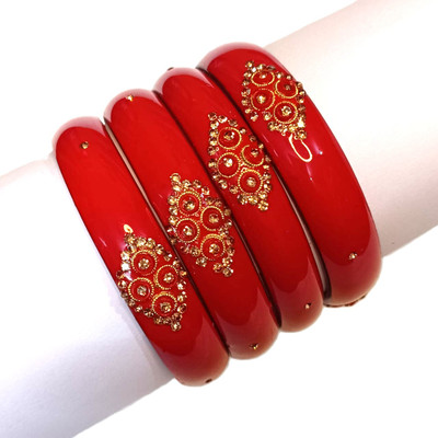 ASP Glass Cubic Zirconia Kada(Pack of 4)