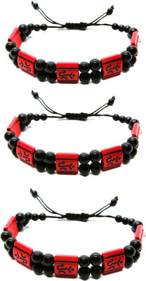 KINGSTYLEIMPEX Mother of Pearl Charm Bracelet(Pack of 3)