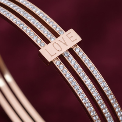 vrumaira Stainless Steel Cubic Zirconia Bracelet