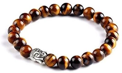 DVISHA Stone, Tiger's Eye Beads, Crystal Bracelet