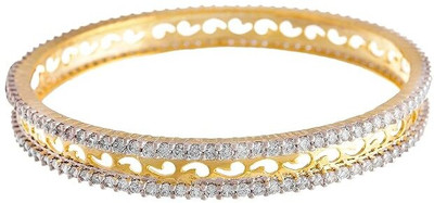 TAP Fashion Copper Diamond Gold-plated Bangle