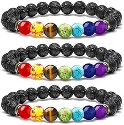 ABABILCRYSTAL Lava Crystal Bracelet Set(Pack of 3)