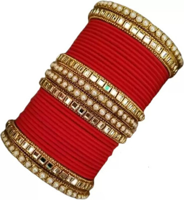 DONERIA Metal Beads Bangle Set(Pack of 28)