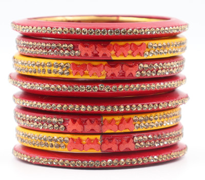 RiwaajLahthi Lac Bangle Set(Pack of 8)