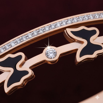 vrumaira Stainless Steel Cubic Zirconia Bracelet