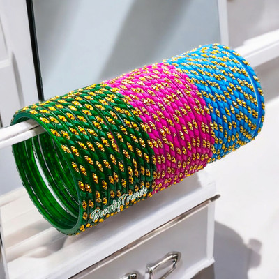 Suhagan Glass Bangle Set(Pack of 36)