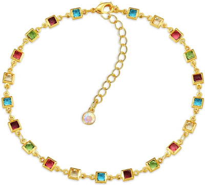 Bawree Metal Crystal Gold-plated Bracelet