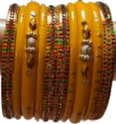 Muzaffarpur Laxmi Lahthi Bhandar Lac Bangle(Pack of 10)