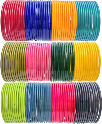 hand kkrafts Glass Bangle Set(Pack of 10)