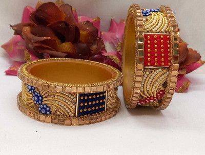 CHURA KING Plastic Pearl Bangle Set(Pack of 2)