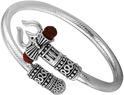 Asstrotalk Rudraksha Silver Bracelet