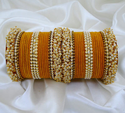 RENOY Metal Bangle Set(Pack of 2)