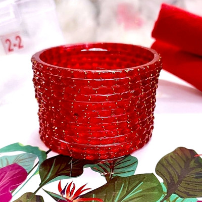 FRizaFashion Glass Bangle Set(Pack of 123)