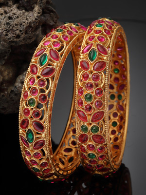 Sukkhi Alloy Gold-plated Bangle Set(Pack of 2)
