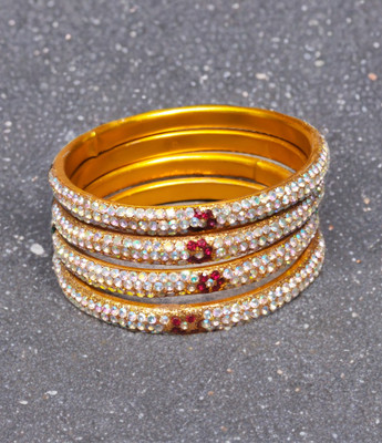 MUSHA Copper Bangle Set(Pack of 4)