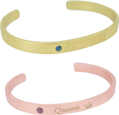 Devora Alloy Rhodium Bracelet Set(Pack of 2)