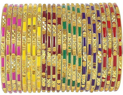 ZUMKAA Metal Bangle Set(Pack of 24)