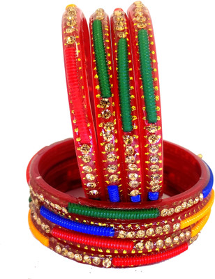Suhagan Fabric Bangle Set(Pack of 8)