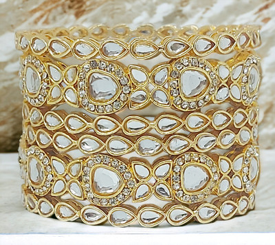 Chrishan Alloy Gold-plated Bangle Set