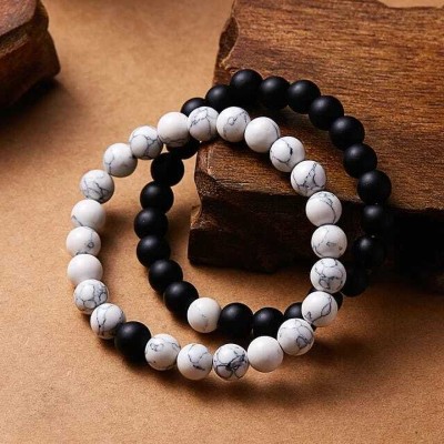 P R Production Stone Crystal Bracelet Set(Pack of 2)