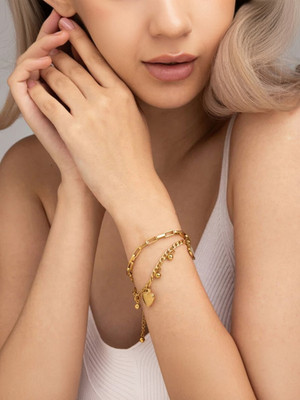 Palmonas Stainless Steel Gold-plated Bracelet