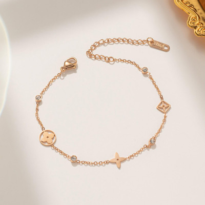 MYKI Stainless Steel Gold-plated Charm Bracelet