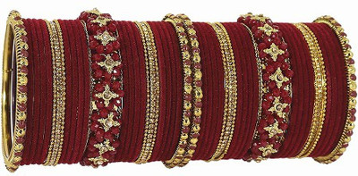 HOMOZE Metal Zircon Bangle Set(Pack of 50)