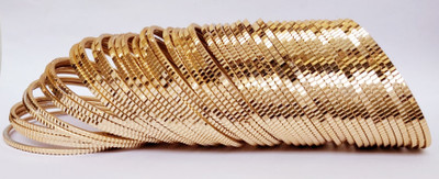 Atifa Metal Bangle Set(Pack of 10)