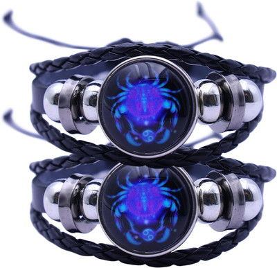 BHAGYA G Leather Bracelet(Pack of 2)