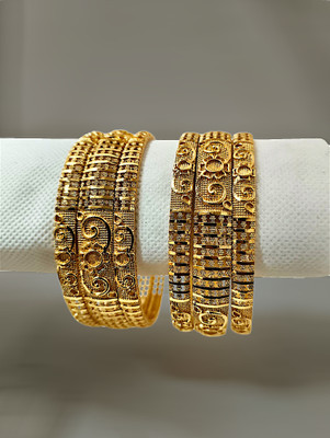 HD PITHADIYA Alloy Gold-plated Bangle Set(Pack of 6)