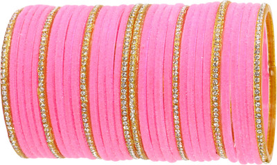 ZULKA Glass Zircon Bangle Set(Pack of 32)