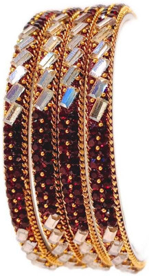 m a enterprises Brass Bangle Set(Pack of 4)