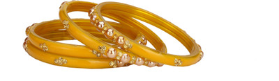 1st Time Glass Enamel Bangle Set(Pack of 4)