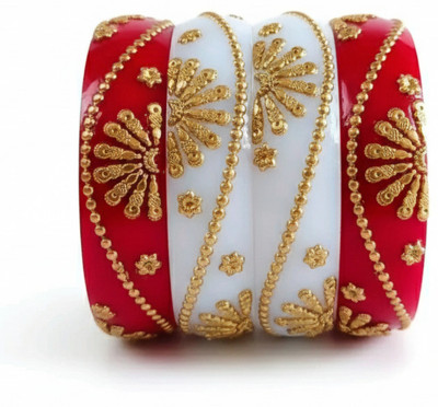 Rudiyana Plastic Gold-plated Shakha Pola(Pack of 4)