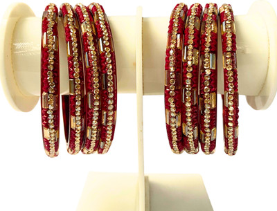 GURU ENTERPRISES Glass Bangle Set(Pack of 8)