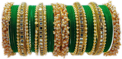 Ammoli Metal Sapphire Bangle Set(Pack of 10)