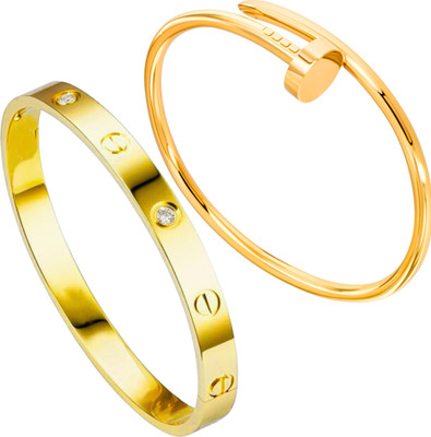 Goldiwala Alloy Gold-plated Bracelet(Pack of 2)