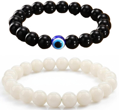 IKONKARR Stone, Crystal, Evil Eye Bracelet(Pack of 2)