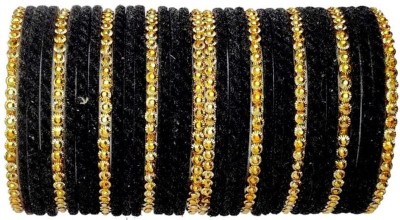 Suhagan Glass Beads Gold-plated Bangle Set(Pack of 34)