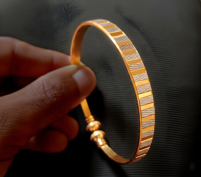 RARE GEM Stainless Steel Gold-plated Cuff