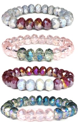 Daivya Wellness Stone, Crystal Beads Bracelet Set(Pack of 4)