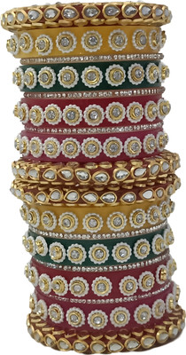 Amira's Plastic Cubic Zirconia Bangle Set(Pack of 2)