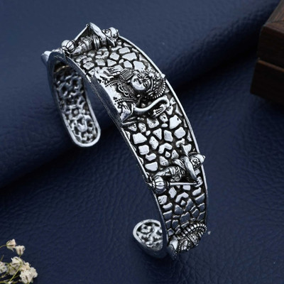 MK Gallery Brass Silver Kada